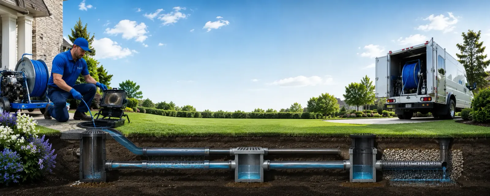 Outdoor drain cleaning information for Davidson, OK